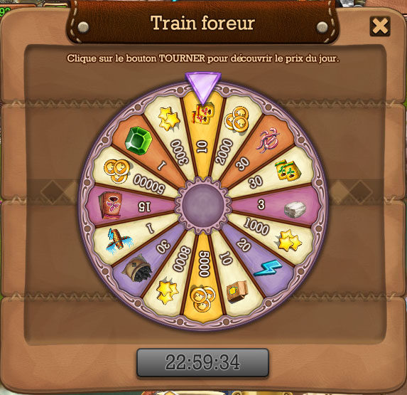 roulette train foreur