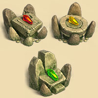 archéologie - socle en pierre