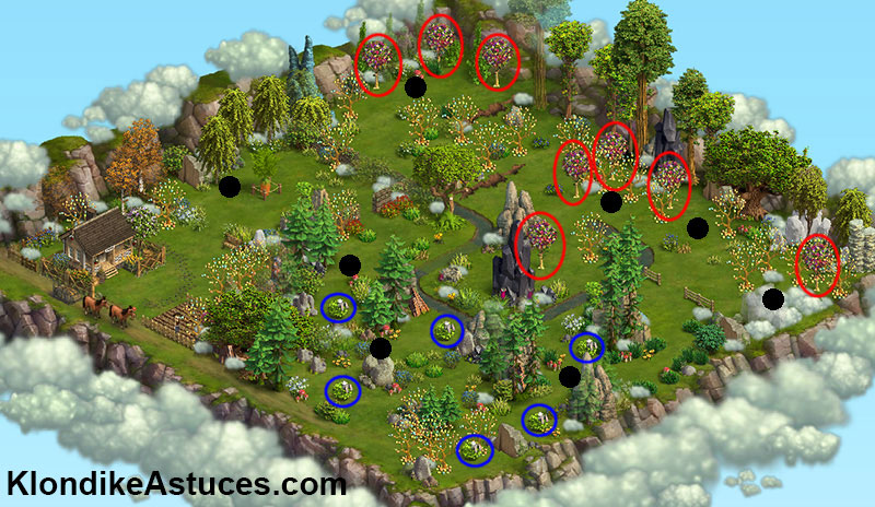 Forêt festive carte