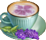café à la lavande