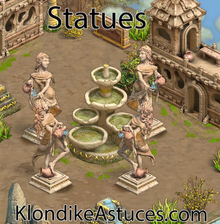 cite perdue - Emplacement des statues