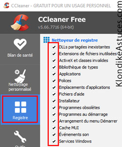 ccleaner - registre