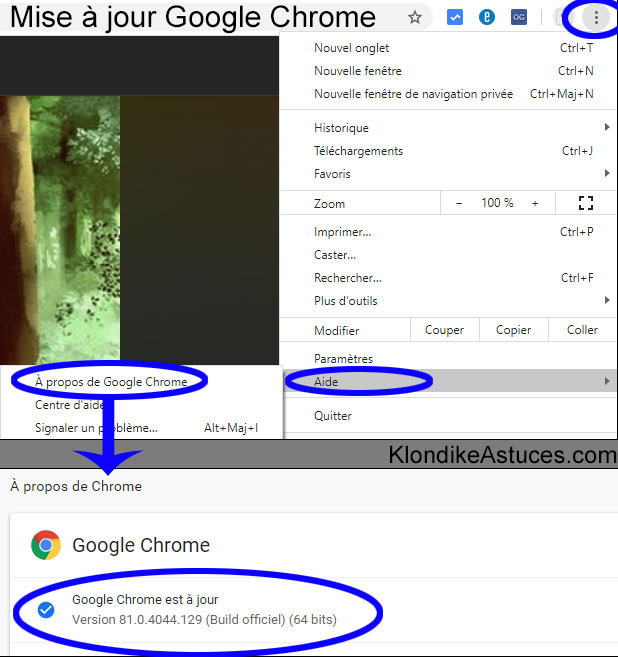 google chrome / mise à jour