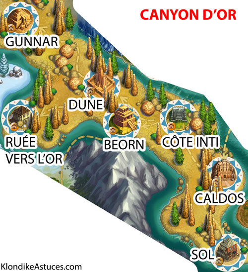 carte canyon d'or
